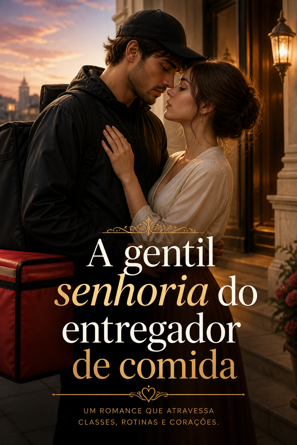 A gentil senhoria do entregador de comida